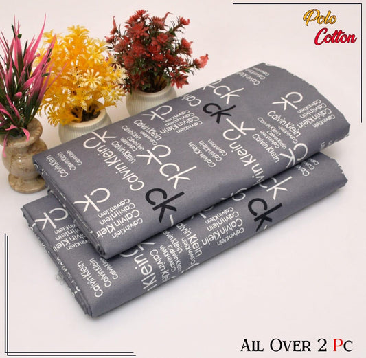 All over 2pc polo cotton unsititched