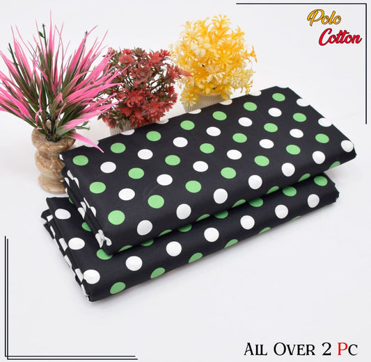 All over 2pc polo cotton unsititched