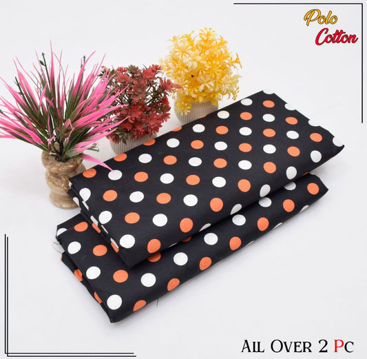 All over 2pc polo cotton unsititched