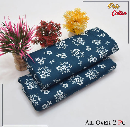 All over 2pc polo cotton unsititched