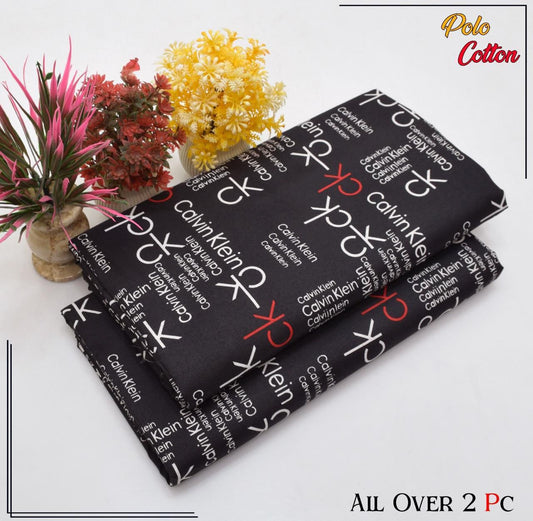 All over 2pc polo cotton unsititched